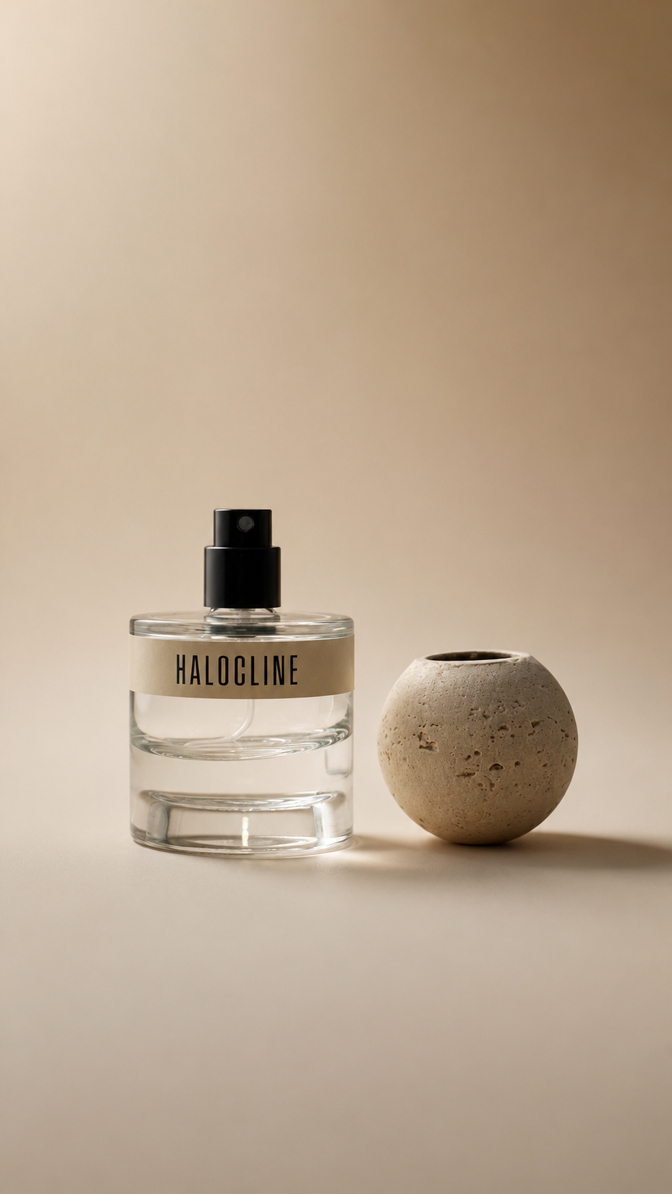 HALOCLINE fragrance bottle
